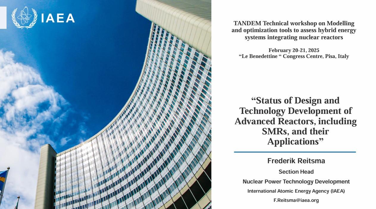 첨단원자로 및 소형모듈원자로(SMR) 기술개발 현황 (Status of Design and Technology Development of Advanced Reactors, including SMRs, and their Applications)